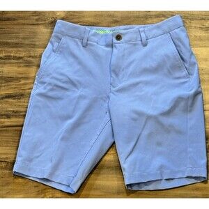 Bonobos Golf Shorts Men’s Blue Sz 30 10” Inseam Zip Back Pockets Golf